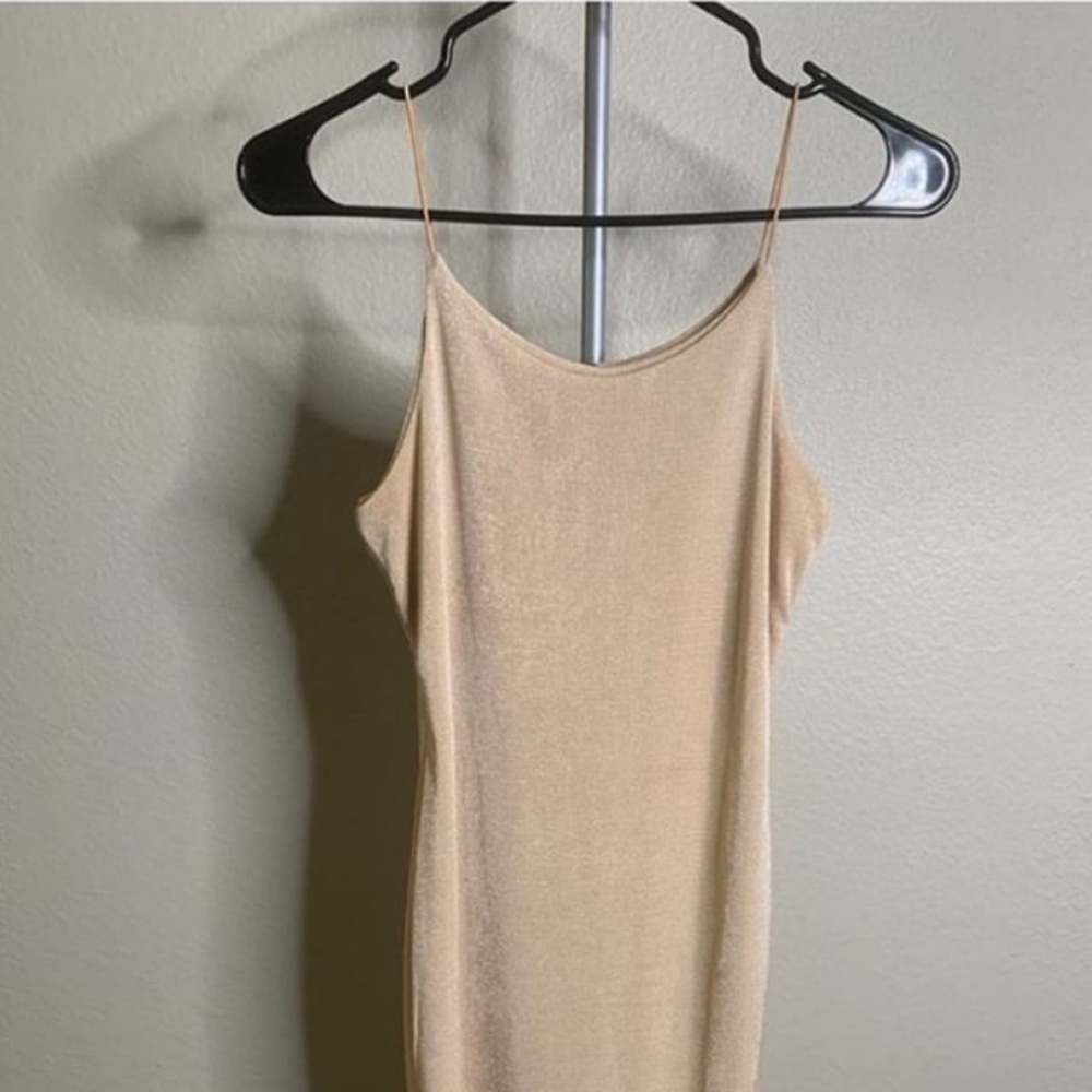 Gold dress
